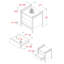Table de chevet en bois massif Angle Face
