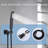 12 Inch Ceiling Mount Shower System Bathroom Luxury Rain Mixer Shower Combo Set Ceiling Rainfall Shower Head System-118534809