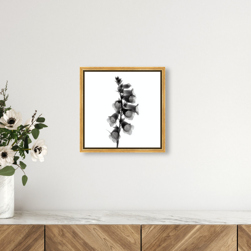Ossified Petals II Print by Oliver Gal, 13"H x 13"W, Gold Floater Frame