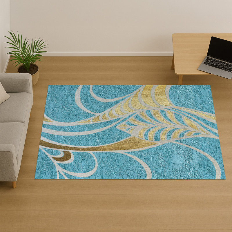 Abstract Area Rug, Rectangle 140 x 200 cm