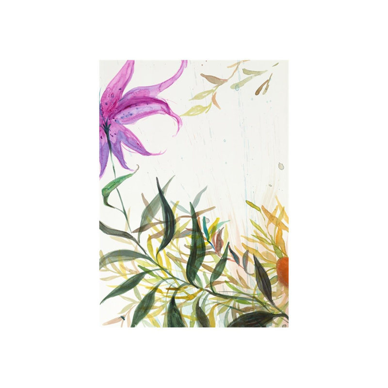Bloom Bloom, peinture sur toile tendue, H 56 po x l 40 po, Extérieur