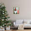 Ba-809-Floater Gnome Skiing Winter Slopes, reproduction d'art sur toile-96048438-96048437