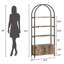 181.7cm H x 80.1cm W Metal Standard Bookcase-1130427873