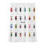 Rideau de douche en polyester avec crochets