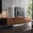 Modern 94.48" Media Console TV Stand with Spacious Storage for Entertainment, Mid-Century Modern