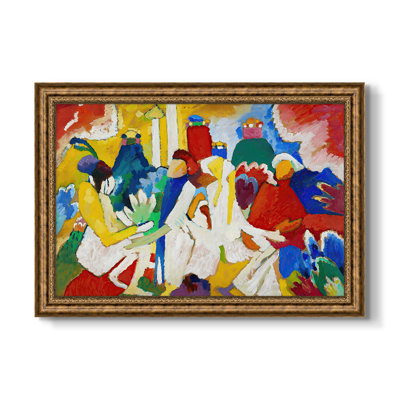Oriental, 1909-Wassily Kandinsky-Custom Framed Canvas