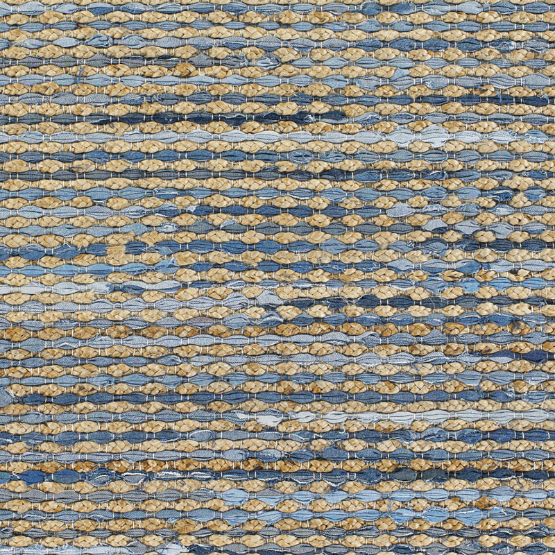 Edgecomb Cotton Abstract Indoor Rug, Rectangle 7'9" x 10'6"