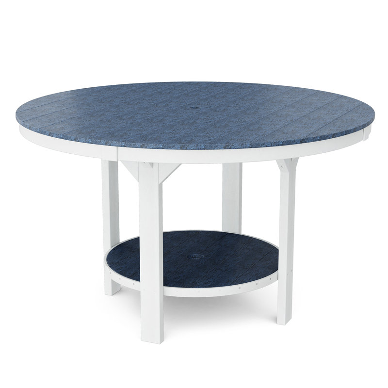 Heritage 60" Pub Table, Patriot Blue/White