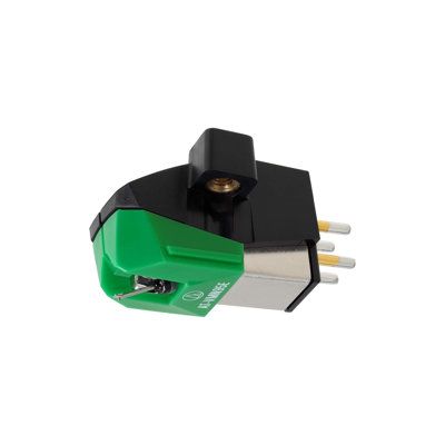 Audio Technica AT-VM95E Dual Moving Magnet Turntable Cartridge (Black/Green)