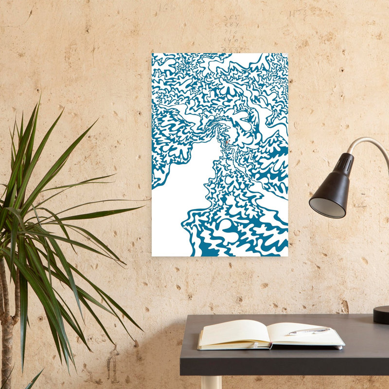 Abstract Ski Adventure by Stephen Wade - Wrapped Canvas Print, 60.96 cm H x 40.64 cm W