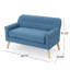 Causeuse (bleu pâle)