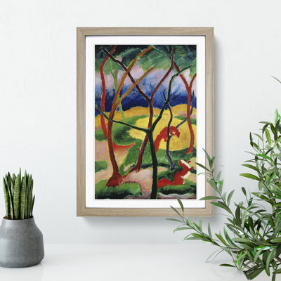 Weasels Playing by Franz Marc - Picture Frame Painting