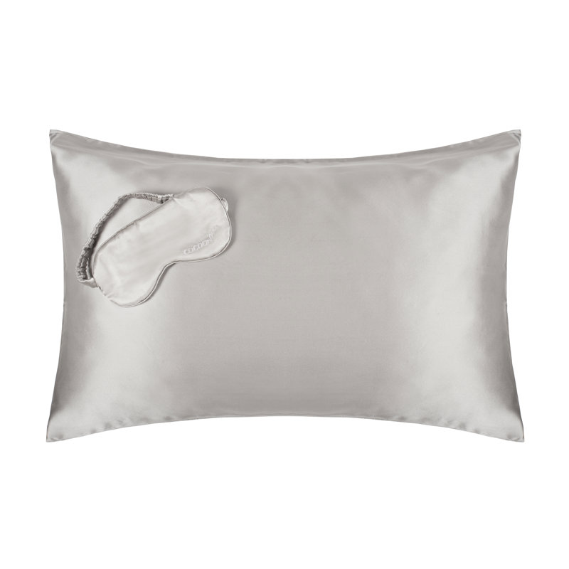 Luxury Silk Range Silk Pillowcase, Platinum