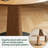 43.3"W Solid Ash Round Dining Table