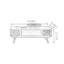 Table basse moderne en bois massif nordique