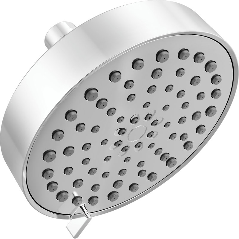 Delta Modern 4-Setting Chrome Shower Head, 5.75 Inch Round Shower Head, 1.75 GPM Flow Rate, Chrome, Chrome