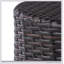 Table d'appoint Kingstown RD Barrel, table de bout d'extérieur durable en osier au design classique