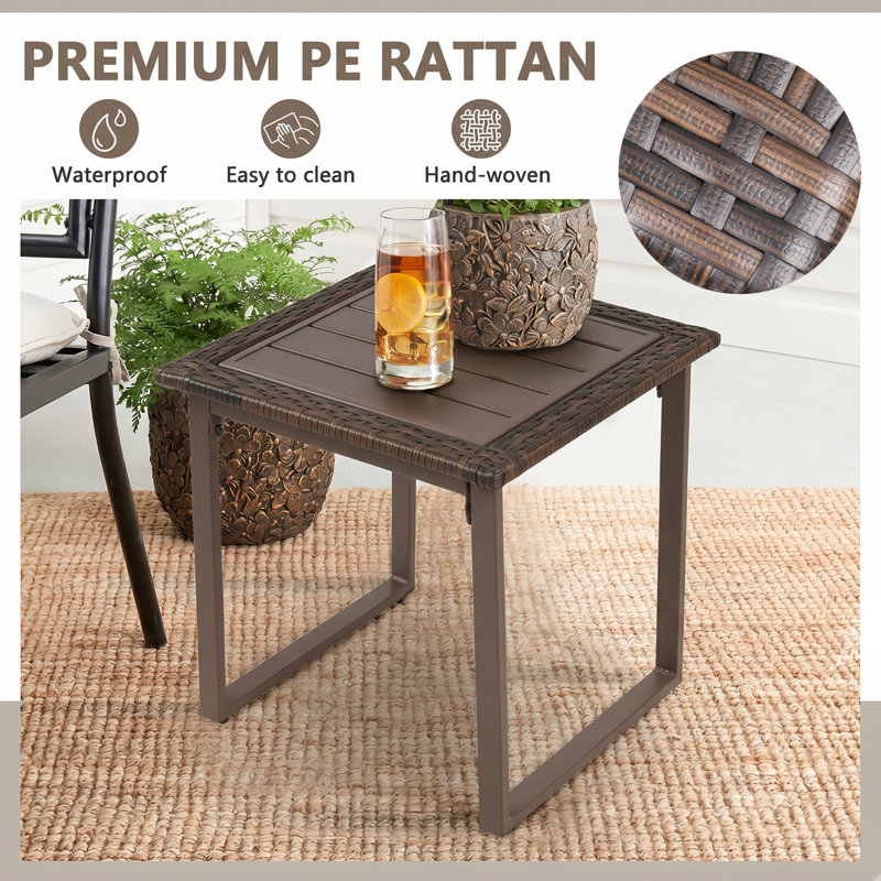 Arusha Rattan Coffee Table, Brown