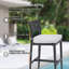 2PC Modern Outdoor Bar Stools, Patio Bar Chair With Ergonomic Backrest-1000595807