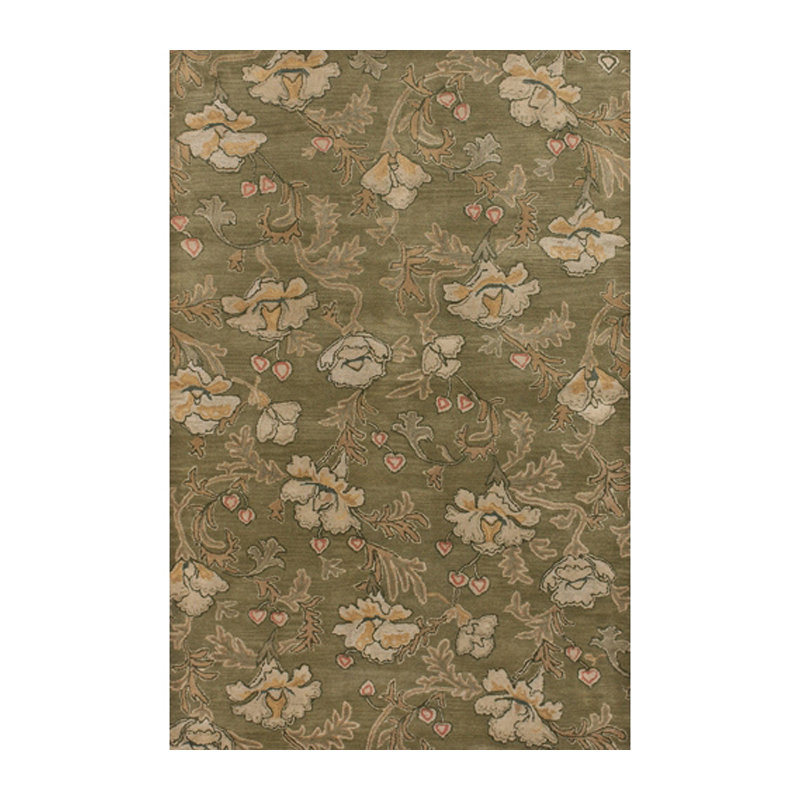 Brittin Wool Floral Indoor Rug, Rectangle 2' x 3'