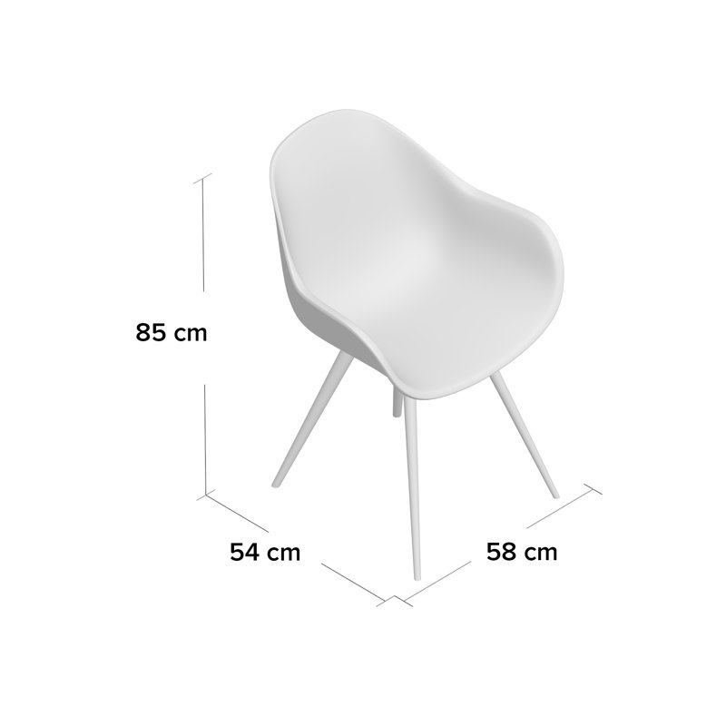 50cm H Armchair, Black