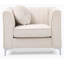 Fauteuil contemporain incliné ivoire-673135961