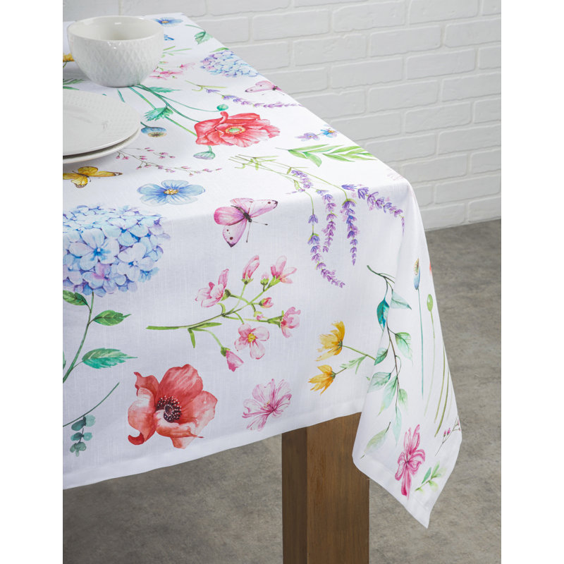 Paisley 100% Cotton Christmas Tablecloth, 72" L x 72" W