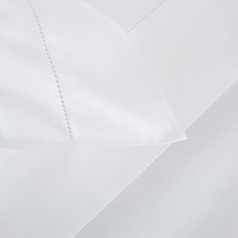Single Ajour Pillowcase , Standard, White