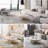 Modern White Cloud Shape Coffee Table - Unique Organic Design Round Center Table for Living Room, Farmhouse or Boho Décor-103270227