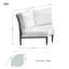 Canapé d'angle extérieur en aluminium Sectiona