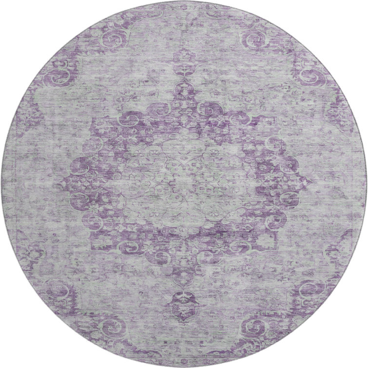 Premium Machine Washable Larock AMF1238 Global Rug