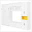Lit escamotable simple en bois avec meuble télé, 2 tiroirs, tablettes et armoires, blanc-129747072