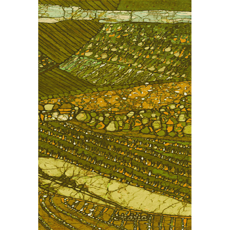 Vineyard Batik II by Andrea Davis - Wrapped Canvas Art Prints, 46cm H x 30cm W x 3.8cm D