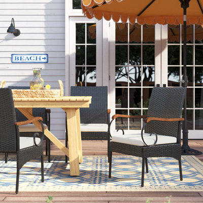 Chaise de patio avec coussin Anatolij