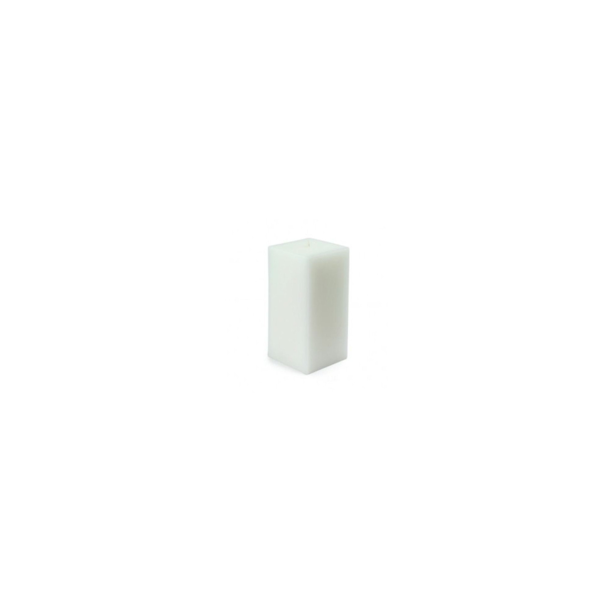 Square Pillar Candle, Set of 12, Hot Pink, 6" H x 3" W x 3" D