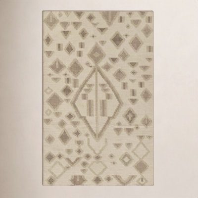 Arlan Natural Hand-Woven Geometric Rug