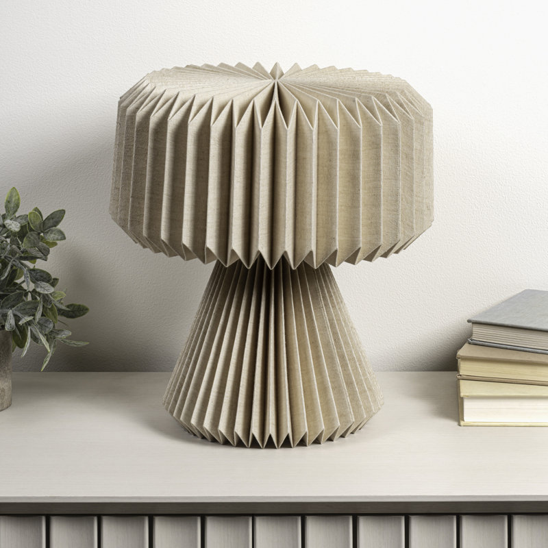 Lampe de table moderne à DEL 12,8 po Zelda, Naturel