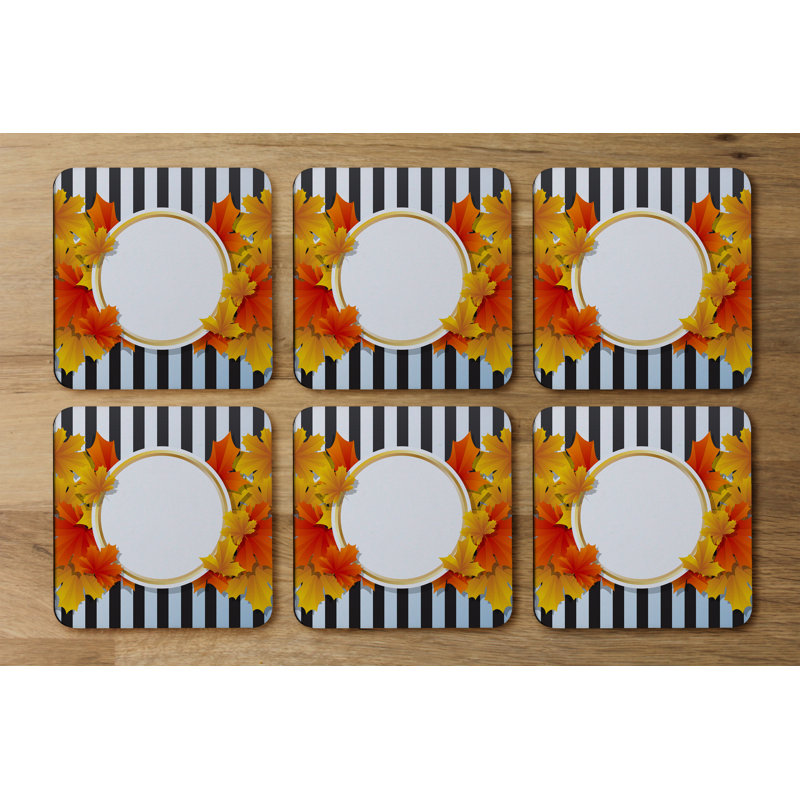 Square 6 Piece Coaster Set
