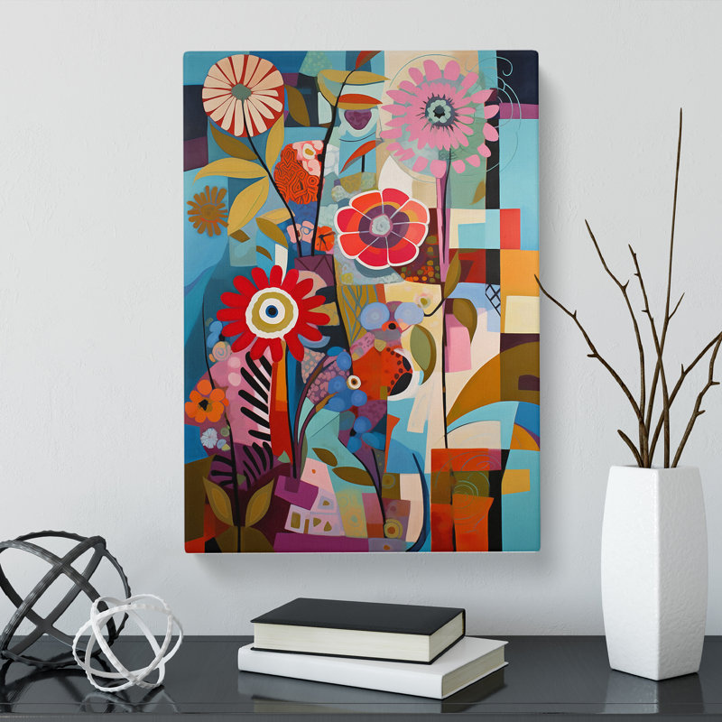 Brimson Flowers Constructivism Vol.1 - Wrapped Canvas, 50cm H x 35cm W x 3cm D