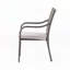 Chaise empilable d'extérieur en rotin PE avec structure en fer