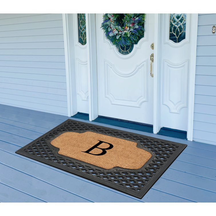 Edicott Rubber and Coir Albena Bronze Finished Heavy Duty Doormat 24x36 Charlton Home