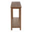 Console de canapé d'entrée en bois brun patiné Castleton