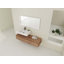 Meuble-lavabo mural 60 po avec lavabo en résine et tiroir à fermeture en douceur 60 po