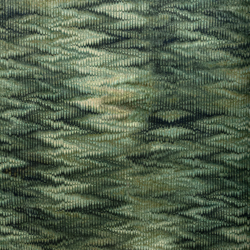 Trad Nouveau Boscage Cotton Blend Fabric, Emerald