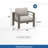 Set Of 2    28" All-Weather Metal Patio Armchairs With Thick Beige Cushions & Khaki Frame-608938804