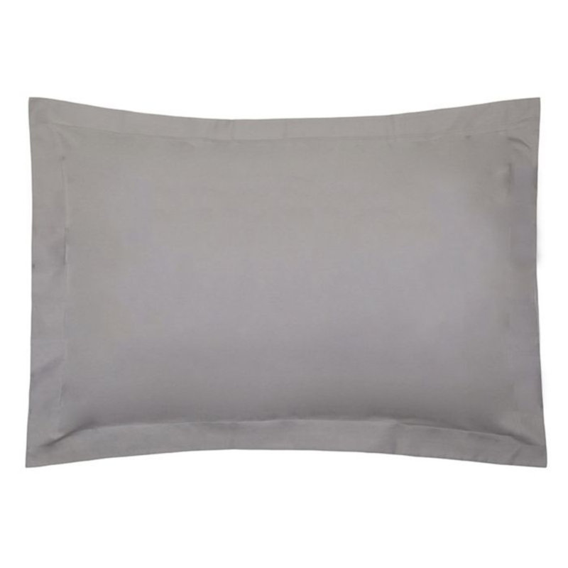Hobdy 100% Cotton Pillow Case, Silver Grey