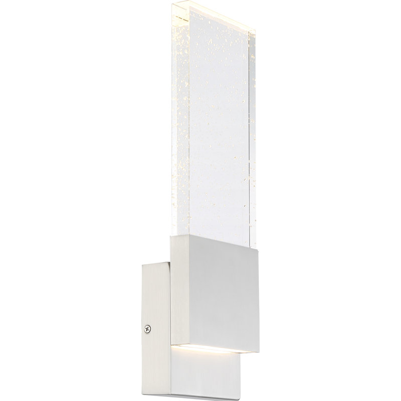 Luminaire encastré 1 lumière DEL Gwern 13W, Nickel poli