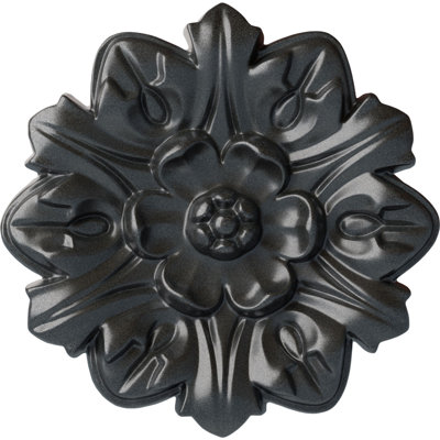 Médaillon de plafond Endurathane Benson, DO 9 po x P 4 1/8 po x P 5/8 po (convient aux auvents jusqu'à 4 1/8 po), finition de boue du Mississippi peinte à la main