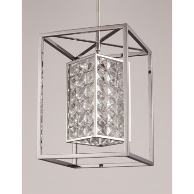 Luminaire suspendu carré 1 lumières Honora