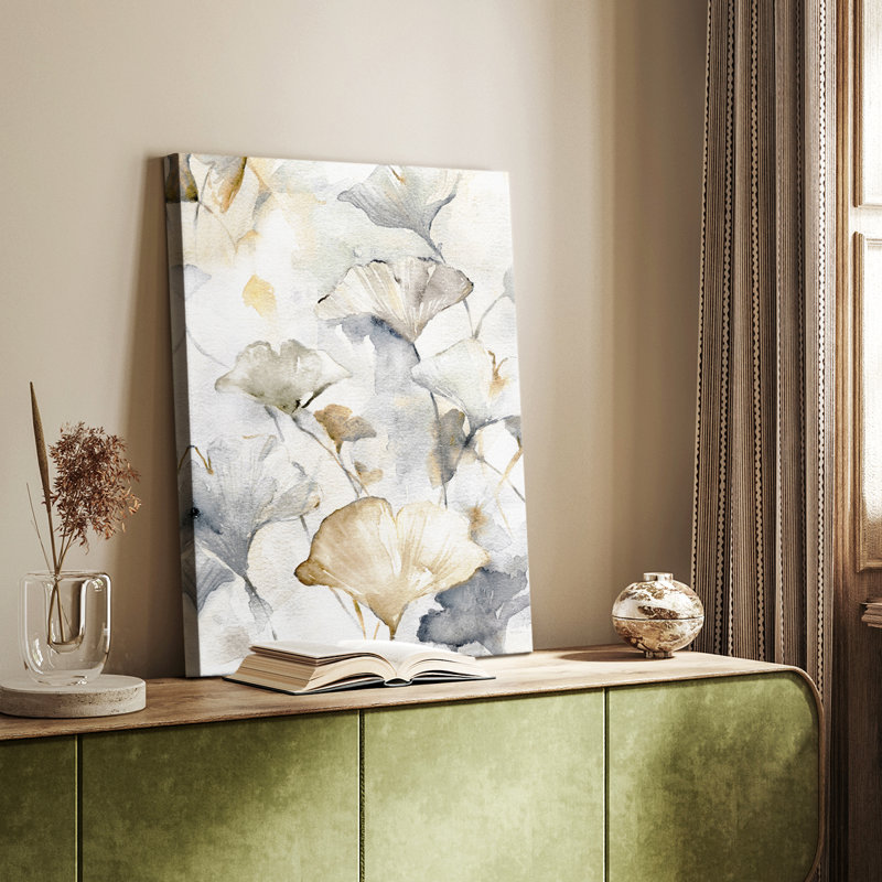 Gracieusement Ginkgo II - galerie Cavas personnalisée, H 18 po x l 12 po